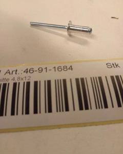 Blind rivet alu/steel 4.8x12.0 ISO15977